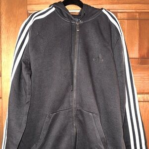 Adidas Essentials 3-Stripes French Terry Zip-Up Bomber Hoodie